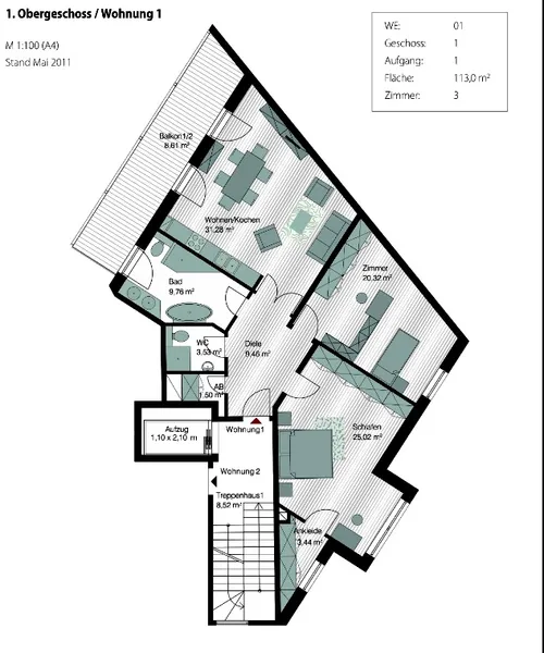 Zwischenmiete: Große drei Zimmer Wohnung im Bergmannkiez — photo 1